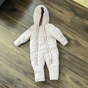 BNWoT Petit Lem | 6-9 mo | Mini Threads Pale Pink Ruffled Outerwear Jacket